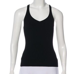 Maje Ribbed Sleeveless Top